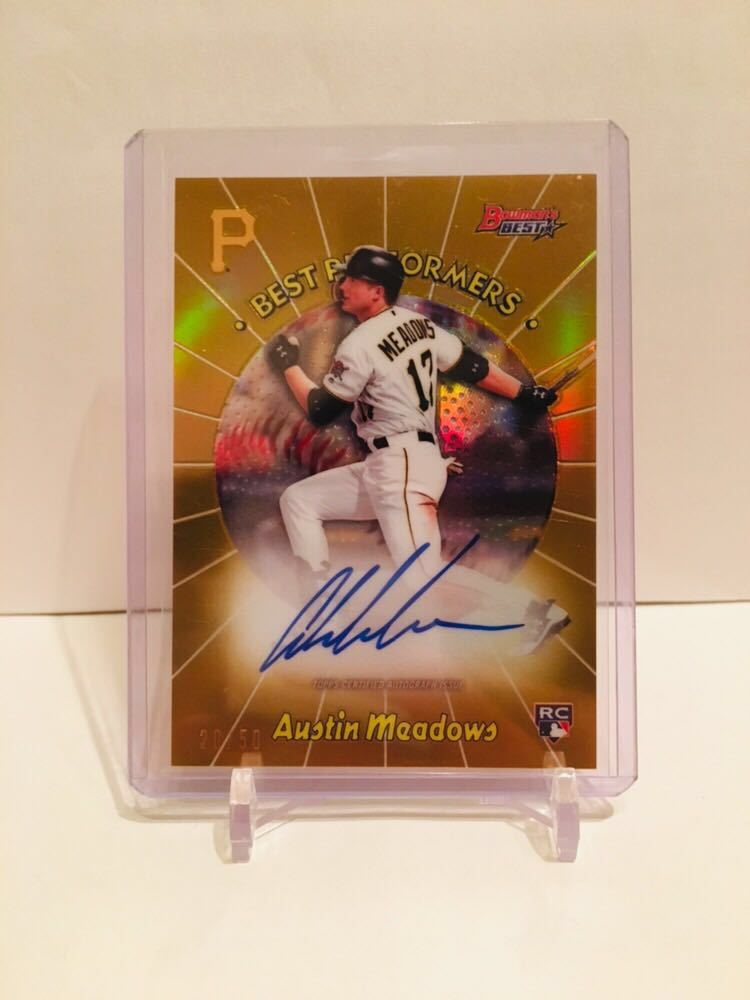 【最新作，新作】 50シリ Austin Meadows RC Auto 2018 Topps Bowman&rsquo;s Best Gold Refractor Best Performers 直筆サインカード(Bowman)｜売買されたオークション情報、yahooの商品情報をアーカイブ公開 - オークファン シングルカード