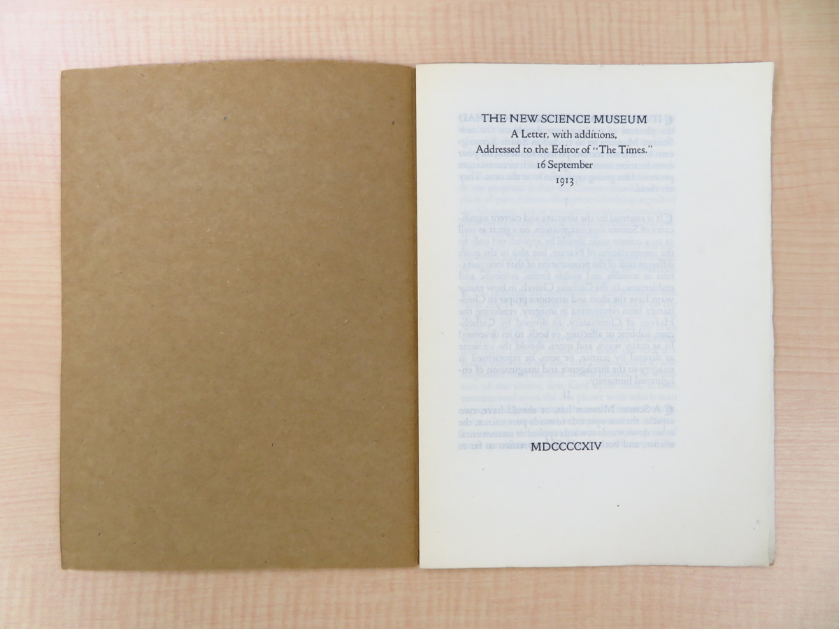 T. J. Cobden-Sanderson COBDEN-SANDERSON， T.J.『THE NEW SCIENCE