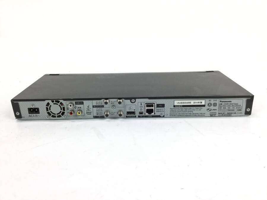3D対応 Panasonic DIGA DMR-BWT660 HDD/BDレコーダー○現状品 1TB☆14年