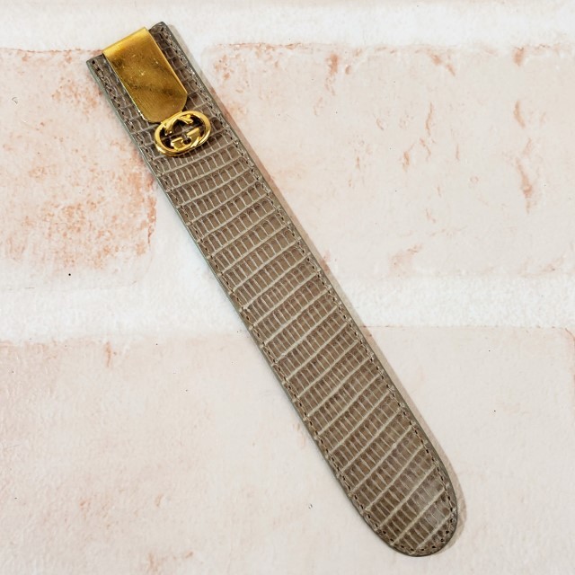 オールドグッチ  リザードケース付 ペーパーナイフ 伊製 グッチ GUCCI リザード - ヴィンテージ アクセサリー オールドグッチ ペーパー