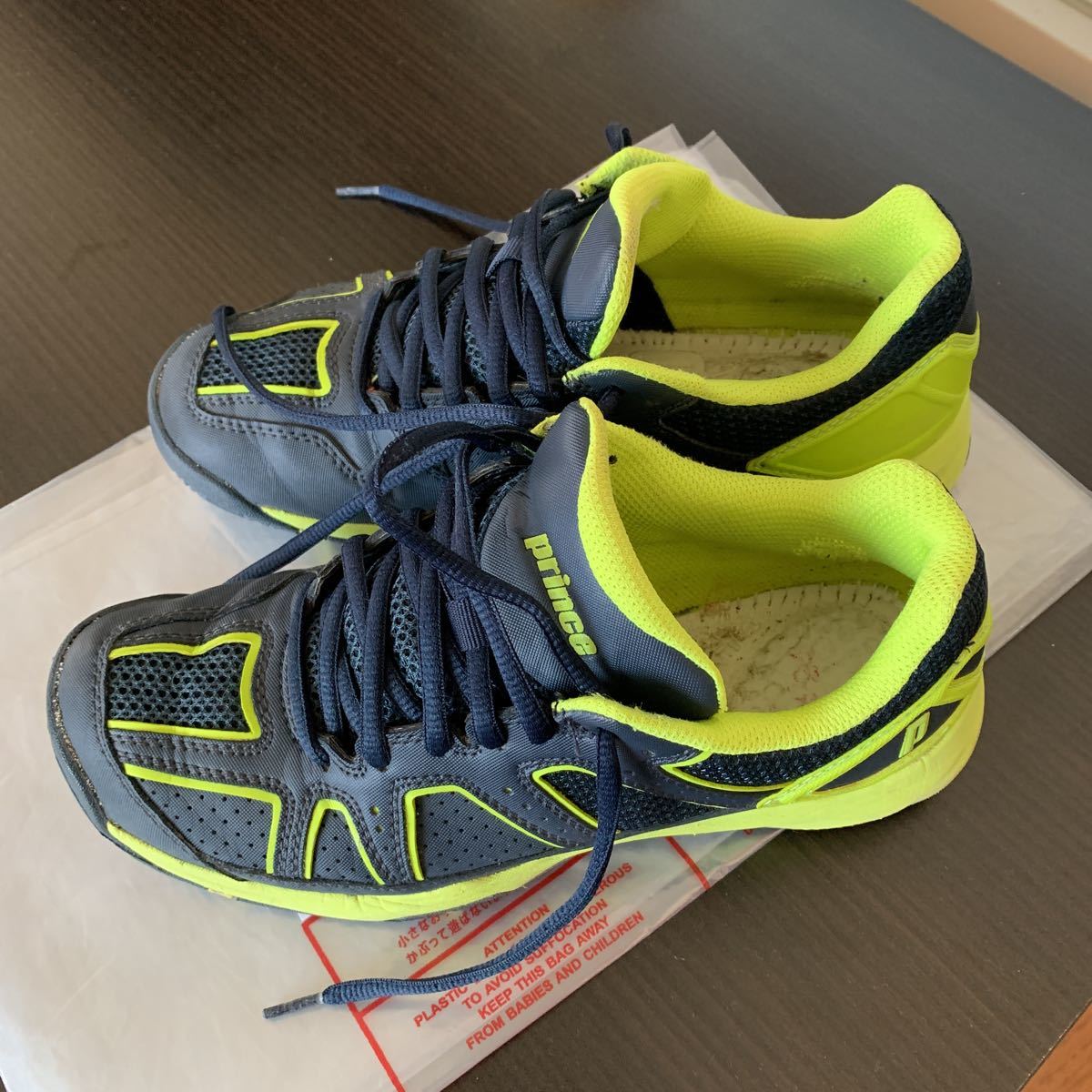 中古品 プリンステニスシューズレディース オムニクレー用 サイズ24.0cm_1