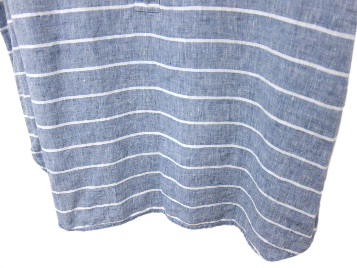 美品 MARGARET HOWELL マーガレットハウエル MHL シャツ リネン 麻 100 