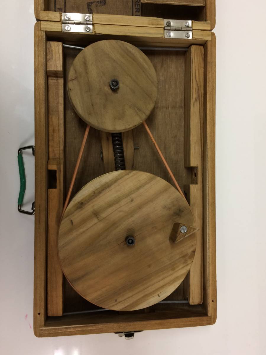 糸を紡ぐボックスチャルカ　糸車　_2