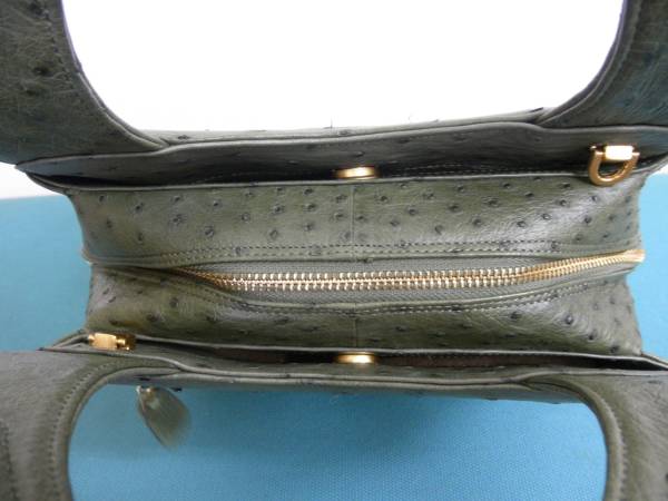 美品 希少 JRA オーストリッチ レザー 2way ショルダーバッグ