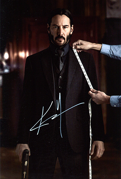 キアヌ・リーブス キアヌ・リーブス直筆サイン入り2Lサイズ写真…Keanu
