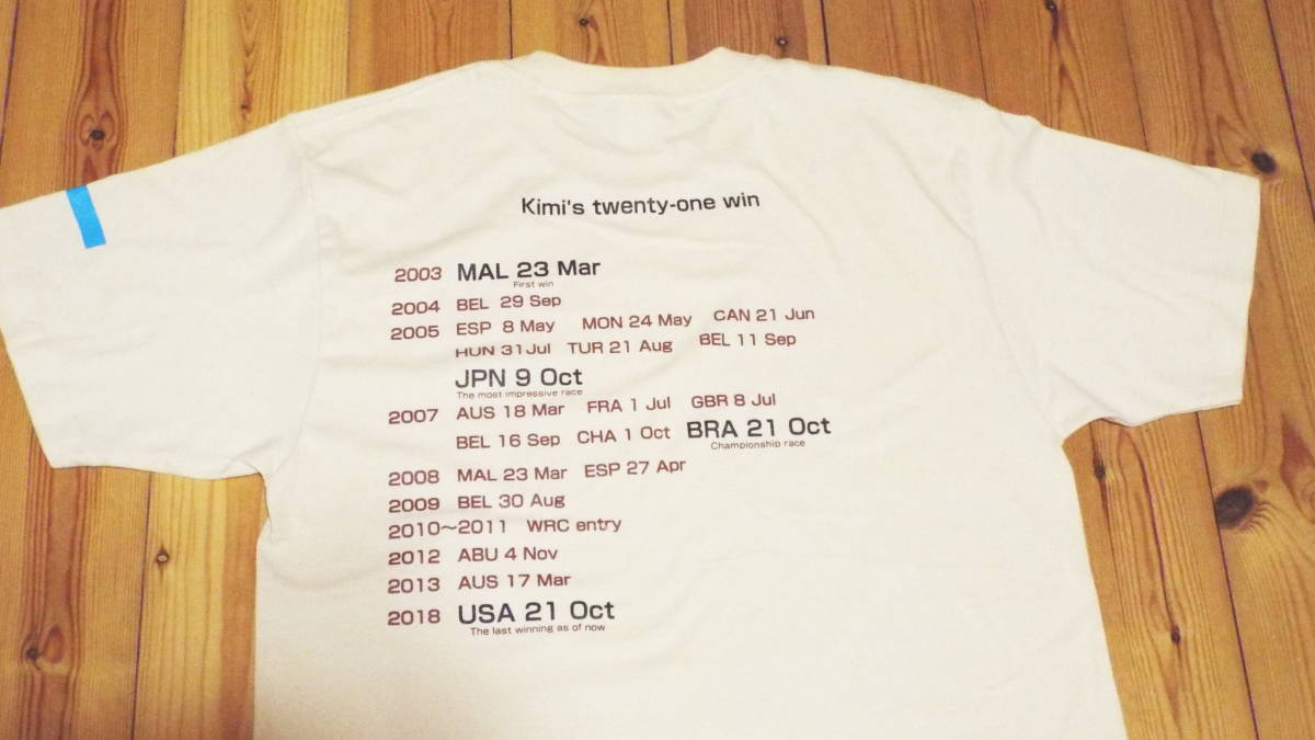 Ｋimi☆キミ応援・21win・フィンランド国旗Ｔシャツ　メンズＬ　ナチュラル_1