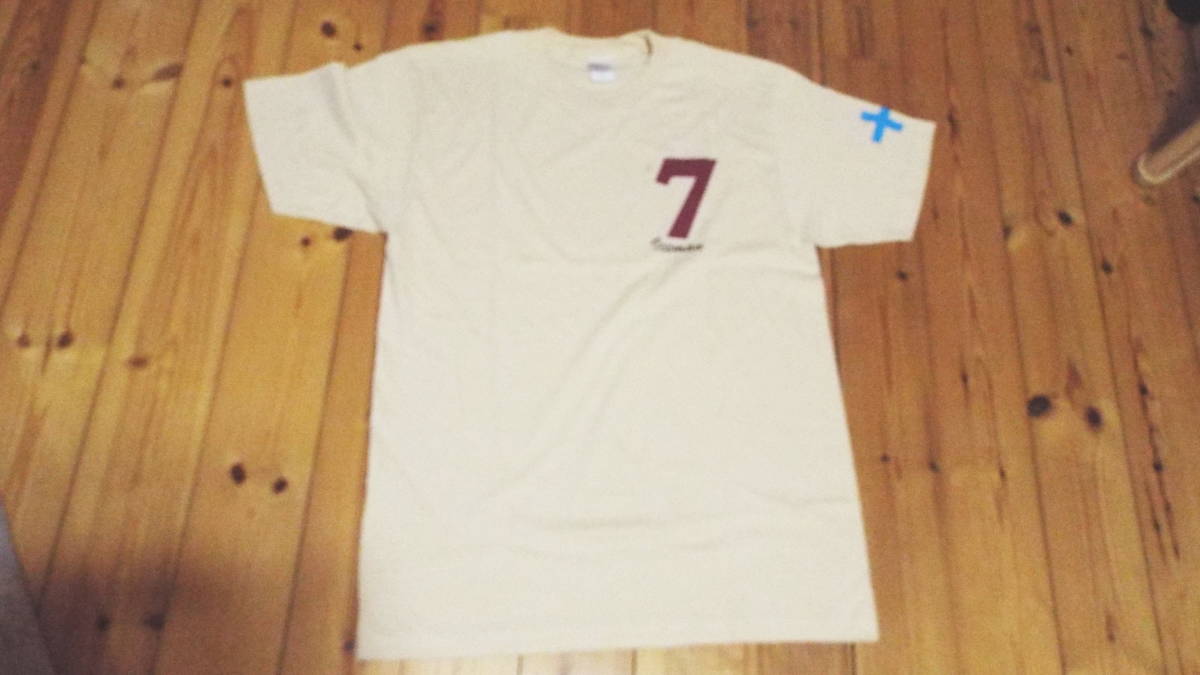 Ｋimi☆キミ応援・21win・フィンランド国旗Ｔシャツ　メンズＬ　ナチュラル_2