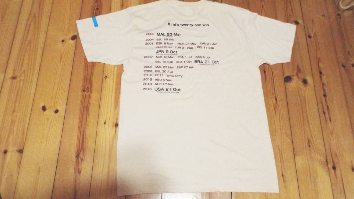 Ｋimi☆キミ応援・21win・フィンランド国旗Ｔシャツ　メンズＬ　ナチュラル_3