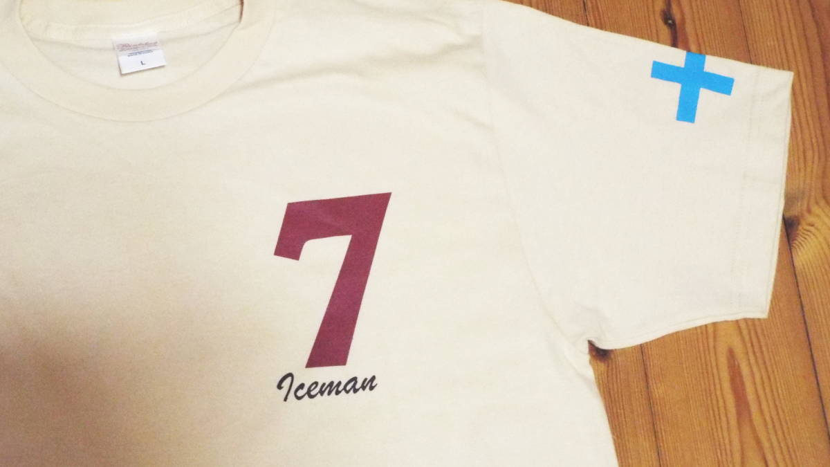 Ｋimi☆キミ応援・21win・フィンランド国旗Ｔシャツ　メンズＬ　ナチュラル_5