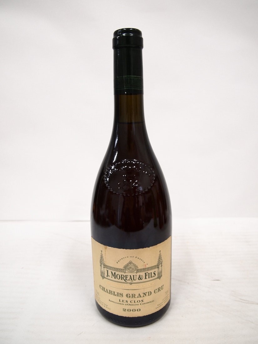 ☆J.MOREAU&FILS Jモロー エ フィス シャブリ グランクリュ2000 レ クロ☆古酒・未開栓 A2726C2