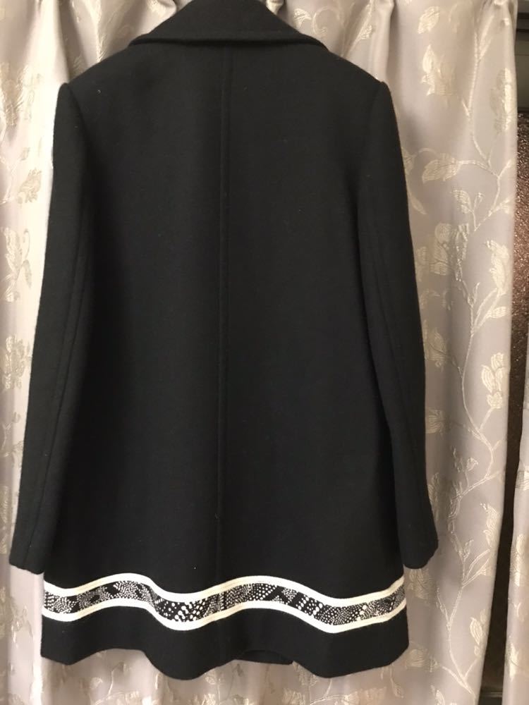 極美品レオナール カシミヤ100% チェスターコート 裏地シルク
