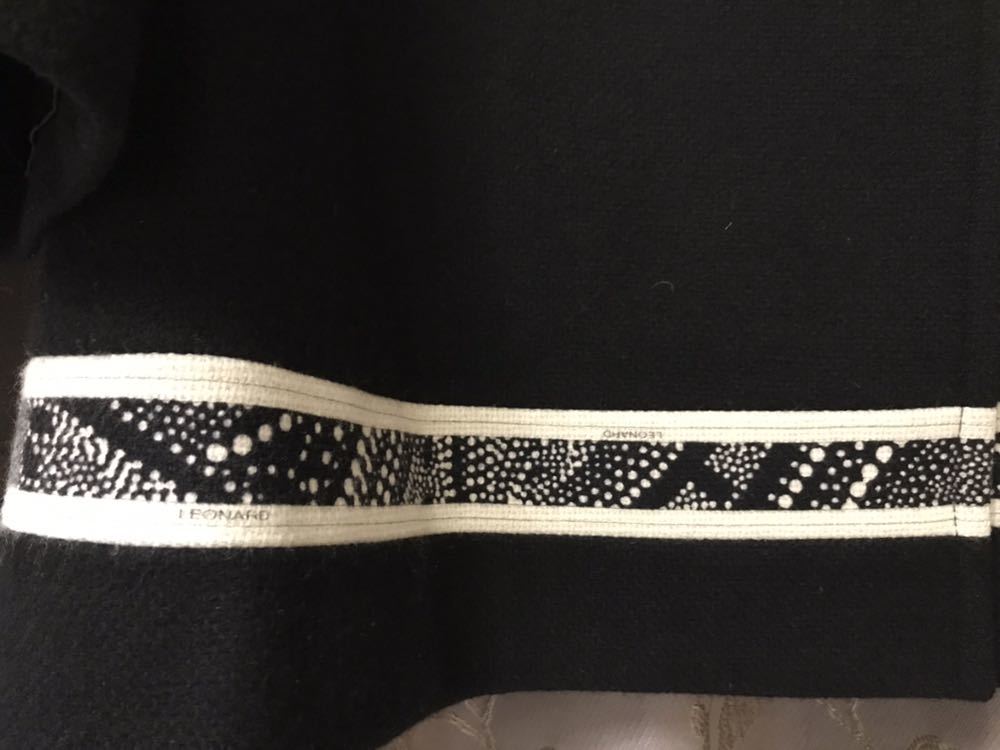 極美品レオナール カシミヤ100% チェスターコート 裏地シルク
