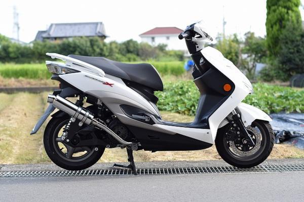 シグナスX（O2無し） アップマフラー ステンレス EX38 HMS シグナス