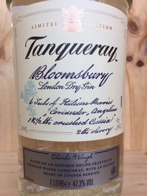 タンカレー ブルームズバリー Tanqueray Bloomsbury 限定版 タンカレー タンカレー ブルームズバリー Tanqueray Bloomsbury 限定版 タンカレー