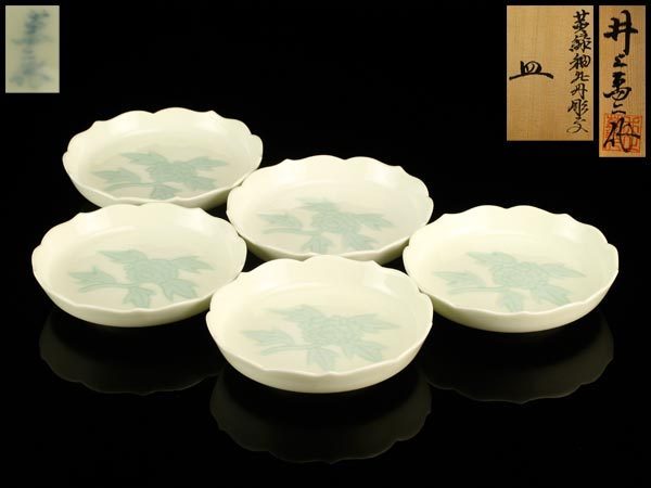 爆買い，正規品 流 井上萬二作 黄緑釉牡丹文皿五客 共箱 CK751(その他)｜売買されたオークション情報、yahooの商品情報をアーカイブ公開 - オークファン 伊万里、有田
