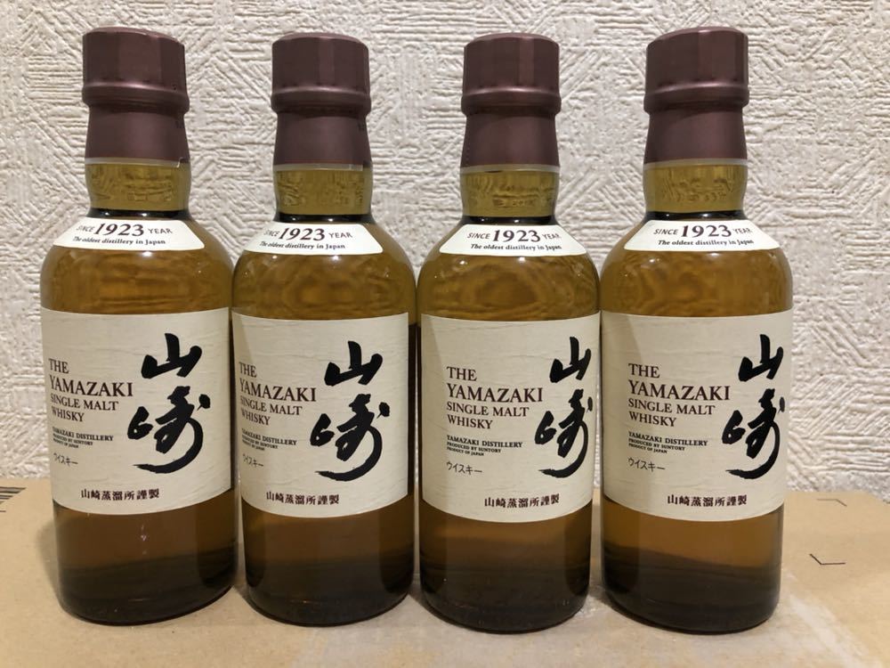 人気定番，100%新品 山崎 ミニボトル 180ml 4本セット ノンビンテージ 12年 18年 シングルモルトウイスキー サントリー(日本)｜売買されたオークション情報、yahooの商品情報をアーカイブ公開 - オークファン 日本