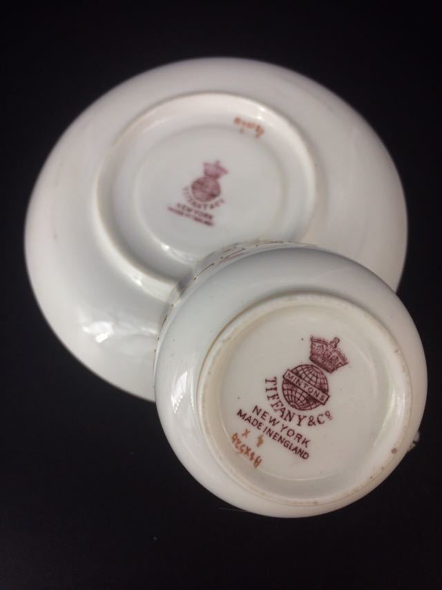 ミントン×ティファニー 24金盛 アシッドゴールド カップ 特注 プレート ティファニー 1920～30年 皿 アシッド・ゴールド 金彩 ミントン&amp;ティファニー アンティーク 迎賓館>ミントン カップ&amp;ソーサー コンセプトストア「ティファニー＠キャットストリート」の2019年