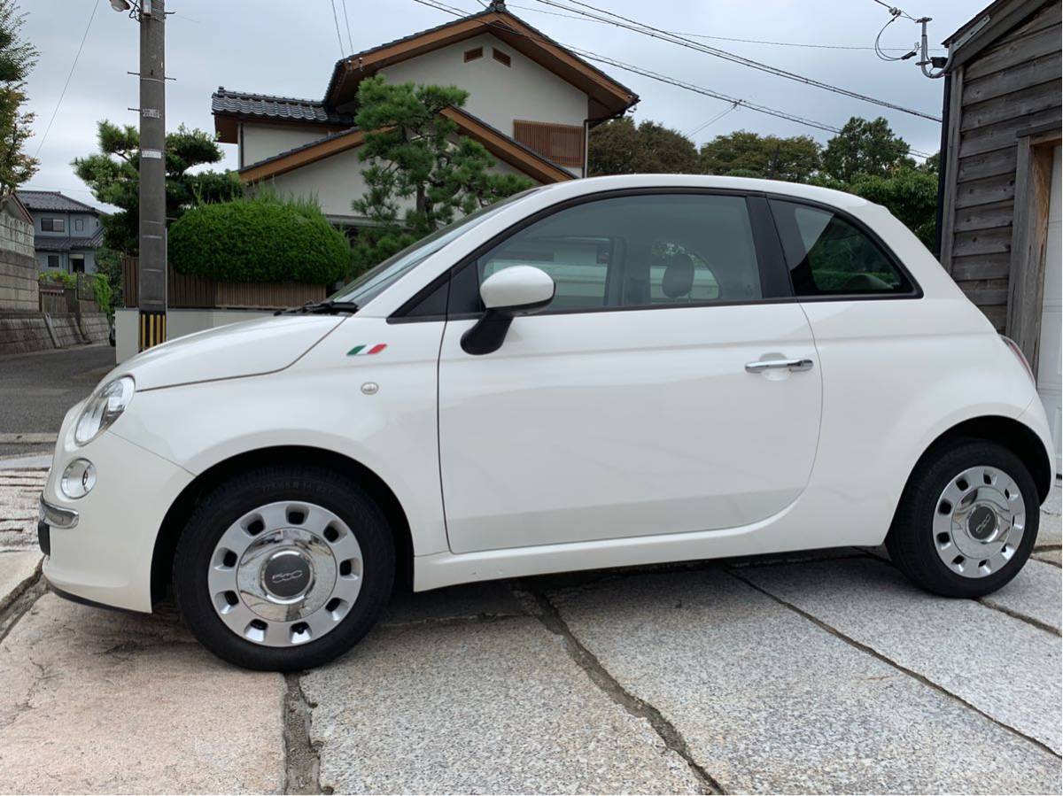 純正 フィアット 500 FIAT スチールホイール、タイヤ、ホイールカバー