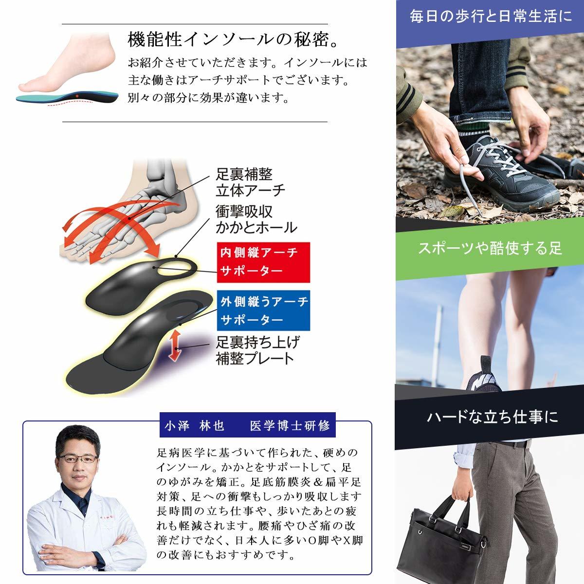 736 Edter インソール 足底筋膜炎 扁平足 土踏まず サポーター アーチサポーター 疲れを軽減 痛み緩和 O脚 X脚 26 0cm 売買されたオークション情報 Yahooの商品情報をアーカイブ公開 オークファン Aucfan Com