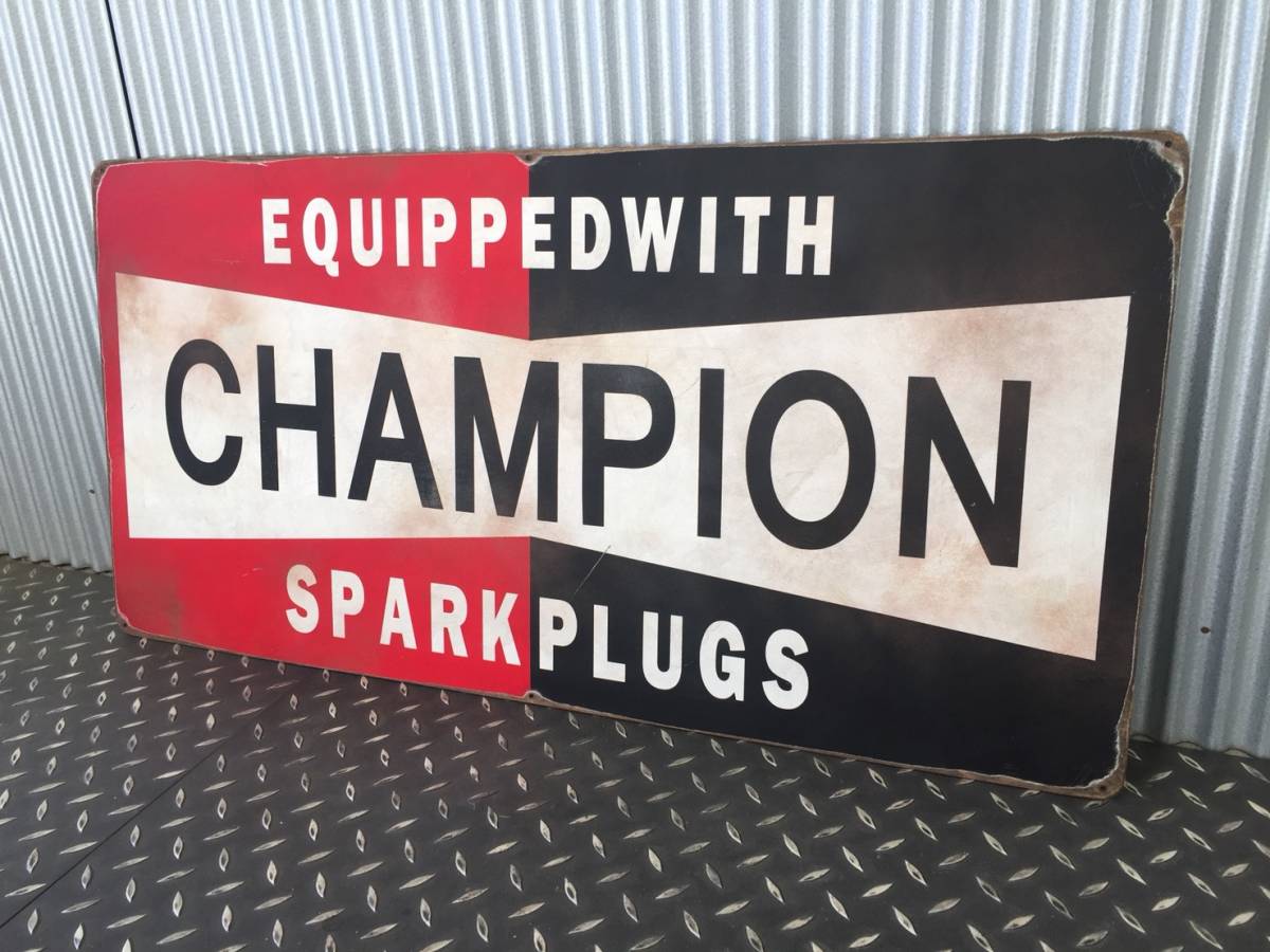 Champion Spark CHAMPION spark plug sign - Vintage Plug Etsy 日本 