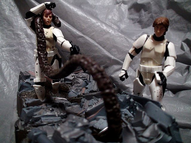 スター・ウォーズ④62-1ジオラマ フィギュア 怪物+ルーク+ソロ セット