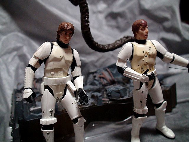 スター・ウォーズ④62-1ジオラマ フィギュア 怪物+ルーク+ソロ セット
