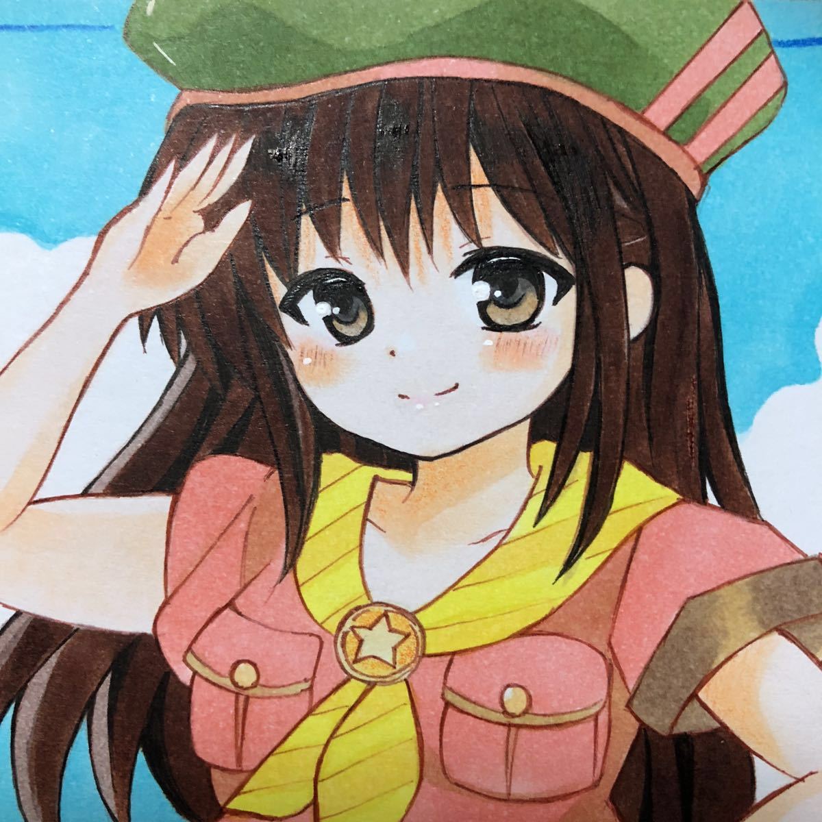 オリジナルイラスト ガールスカウトちゃん 手描きイラスト 売買されたオークション情報 Yahooの商品情報をアーカイブ公開 オークファン Aucfan Com