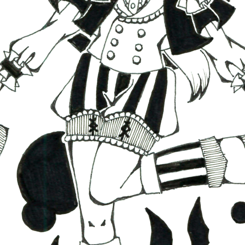 ペン画 同人手描きイラスト オリジナル ハロウィン マント ショートパンツ 蝙蝠 手描きイラスト 売買されたオークション情報 Yahooの商品情報をアーカイブ公開 オークファン Aucfan Com