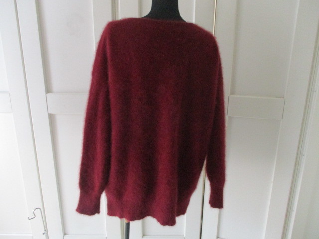 31 Sons de mode（ニット&frasl;セーター ・ ブラウン&frasl;茶色系）のフリマ ◆ザバージニア　ボルドー　ふわふわニット　美品◆
