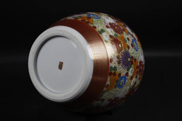 九谷焼 金襴彩色花尽文花器 壷 花瓶 時代古玩 [Owy1T] 2026年最新Yahoo!オークション 九谷焼 -九谷焼花瓶の中古品・新品・未使用品一覧 古九谷風五彩手龍壺＜花瓶 人気 メルカリ