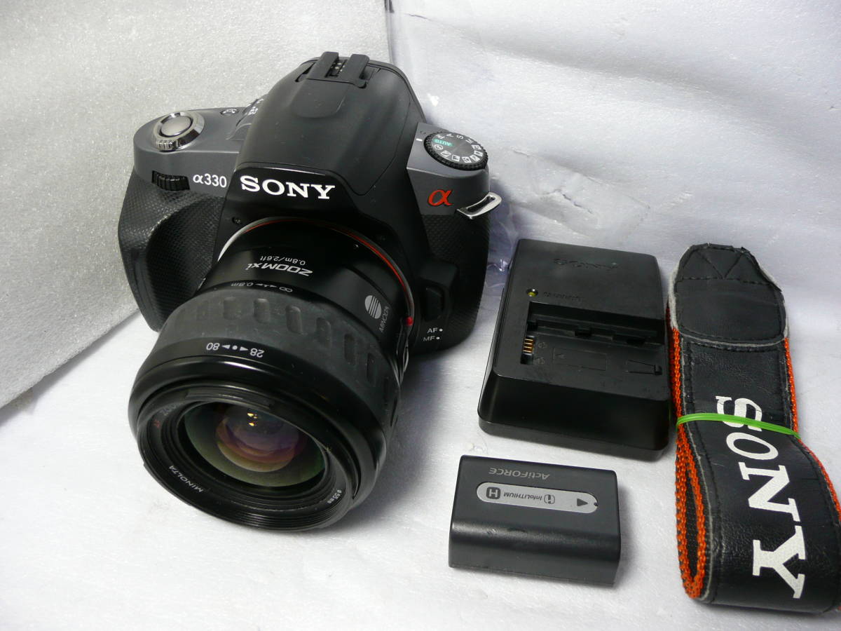 ☆SONY ソニー ☆①美品ソニー α330 レンズXi 28 -80mm 付 - 価格 