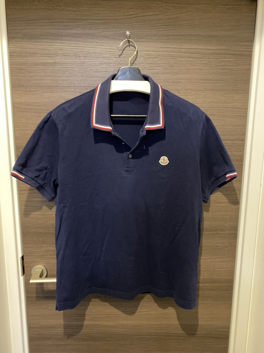 モンクレール ポロシャツ ネイビー XLサイズ MONCLER Tシャツ
