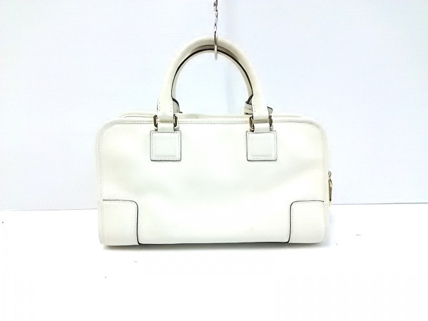 ロエベ アイボリー ハンドバッグ アマソナ LOEWE レザー アナグラム