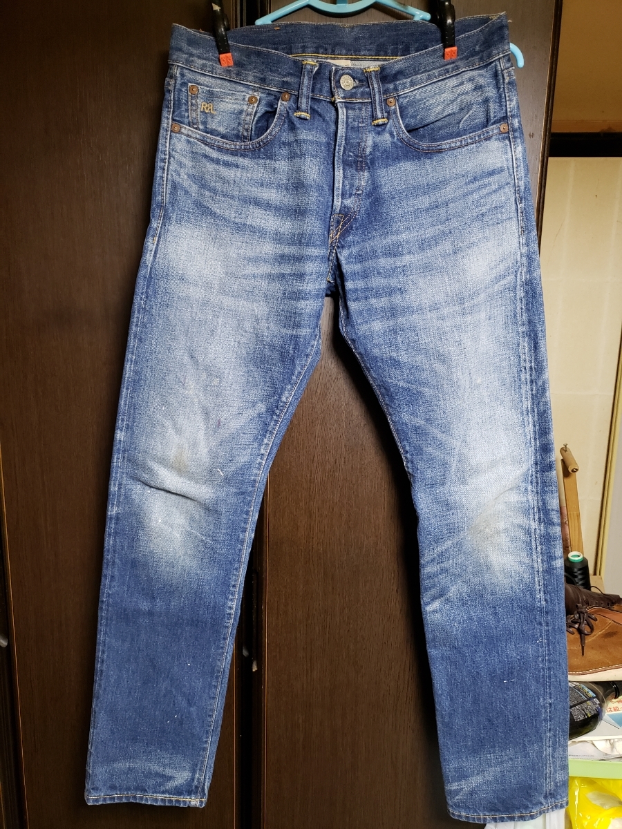 RRL スリムフィット サベージデニム 29 ウォッシュ加工