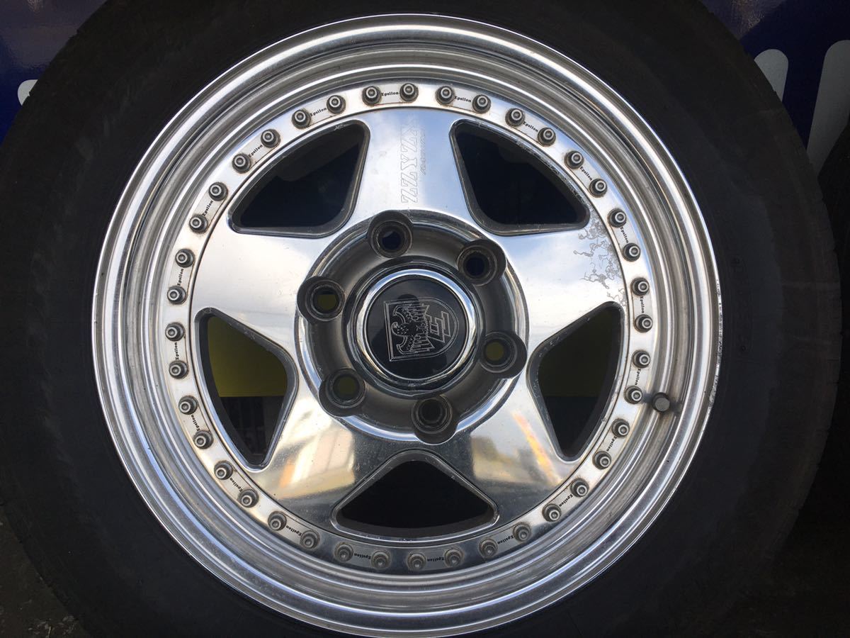 【希少】EpsilonJapan ZZYZX RAGUNA 16インチ 7J PCD139.7 6穴 オフセット26 BS TURANZA 205/60R16 15年製 4本 Epsilon Japan RAGUNA ラグナ ZZYZX ザイジックス 16インチ ホイール