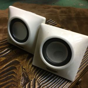 【エレコム小型スピーカーPC用】USB 白　パソコン　MS-P03UWH ELECOM USED 格安　【19/10