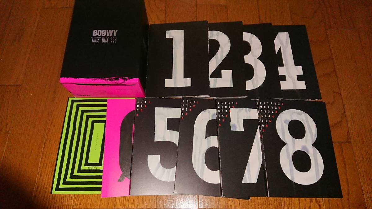 DVD BOOWY GIGS BOX - 8枚組 BOφWY COMPLETE .: \GIGS\ LAST ”GIGS”BOX