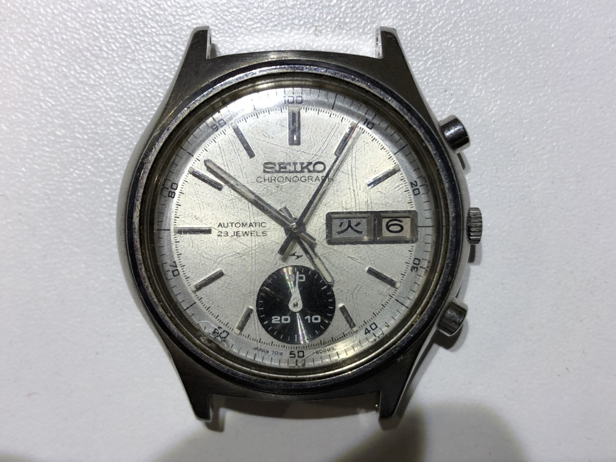 ジャンク】 SEIKO セイコー 7018-8000 シングルパンダ CHRONOGRAPH 