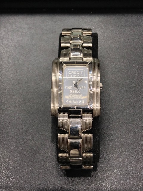 CREDIT SUISSE FINE SILVER 999.0 シルバー インゴット5gメンズ