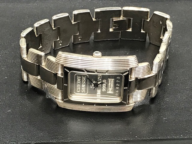 CREDIT SUISSE FINE SILVER 999.0 シルバー インゴット5gメンズ