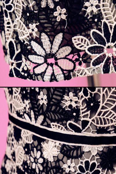 ☆未使用2016☆TOCCAトッカ/花柄総刺繍ドレス/GERBERAドレス：2