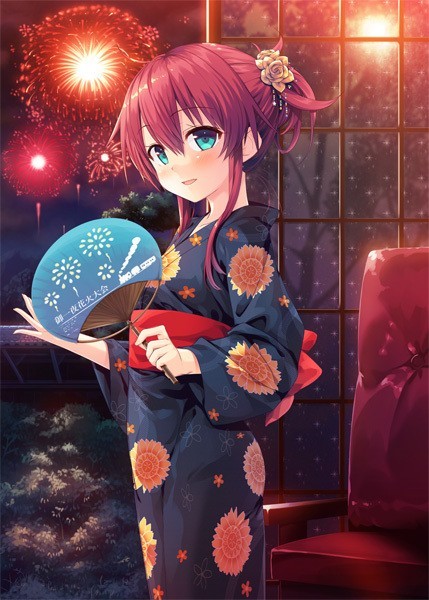 まいてつ 日々姫 着衣Ver. WスエードB2タペストリー 電気外祭り 2017 summerイラスト（Lose 2019夏キャンペーン版）/Cura/LOSE