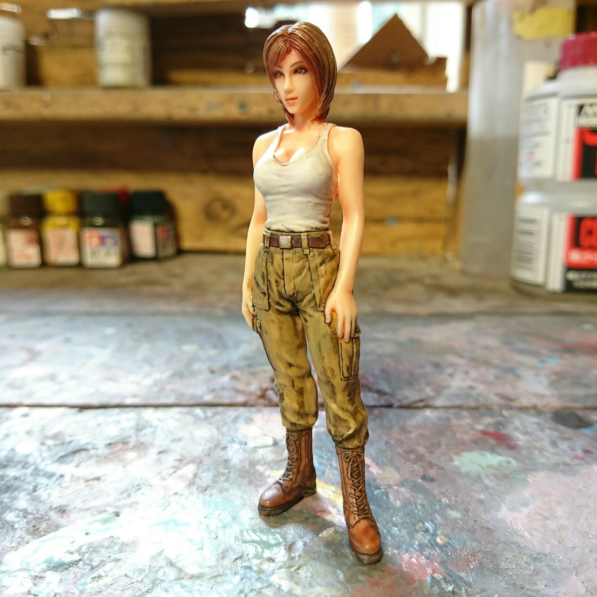 Ma.K. 1/20 傭兵軍女性パイロット リペイント/塗装済み完成品 
