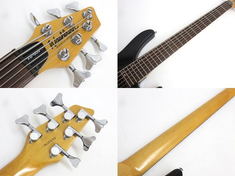 097☆Washburn XB-600 ブラック ワッシュバーン 6弦 ベース エレキ 多