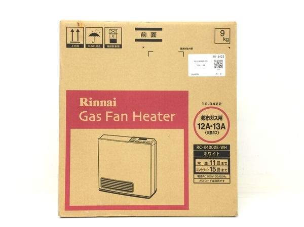 RINNAI 都市ガスファンヒーター RC-K4002E-1 2011年製 RINNAI 都市ガスファンヒーター RC-K4002E-1 2011年製 RC-K4002E-BR
