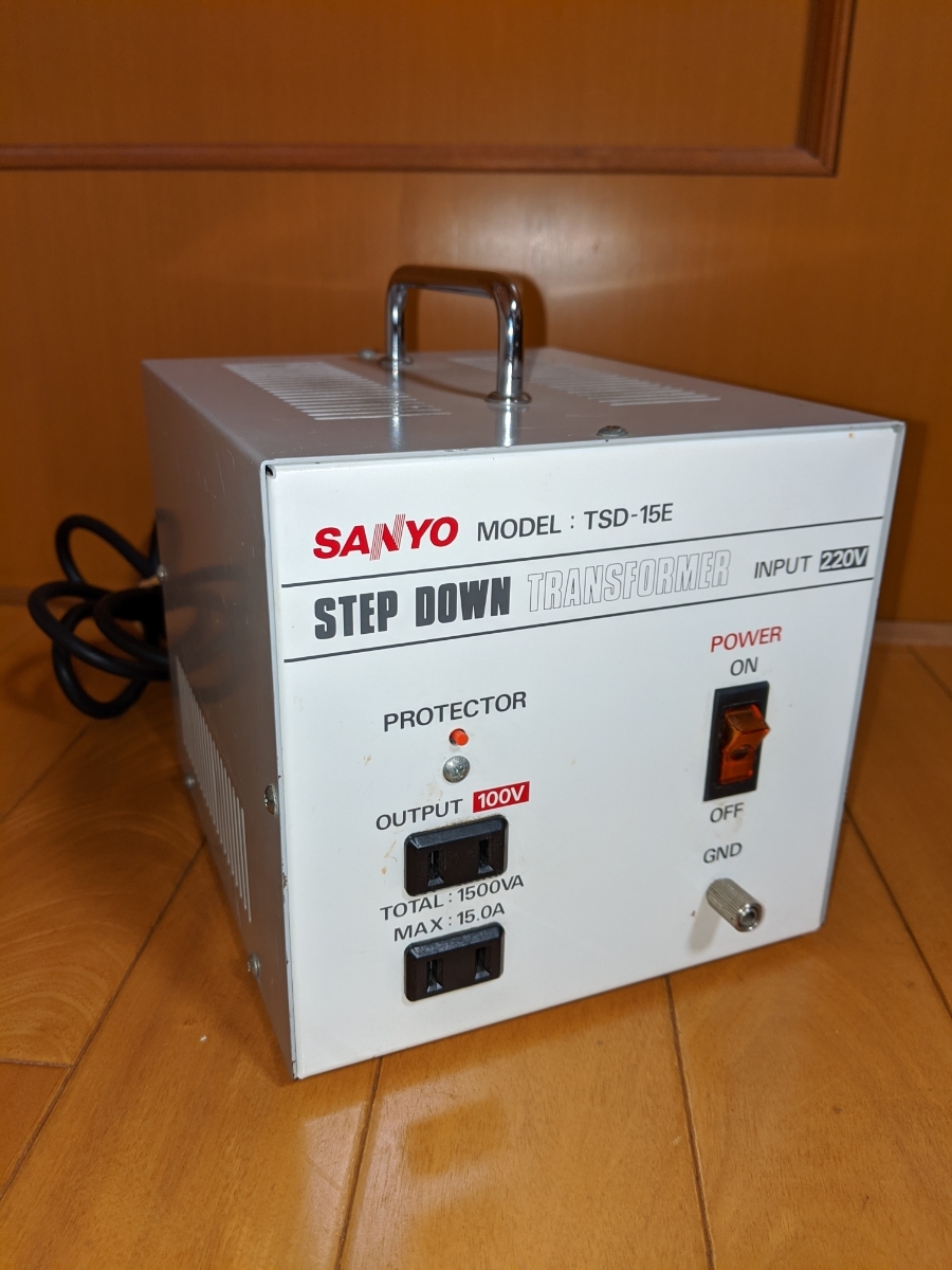 SANYO ステップダウントランス 変圧器 Yahoo!オークション - 100V