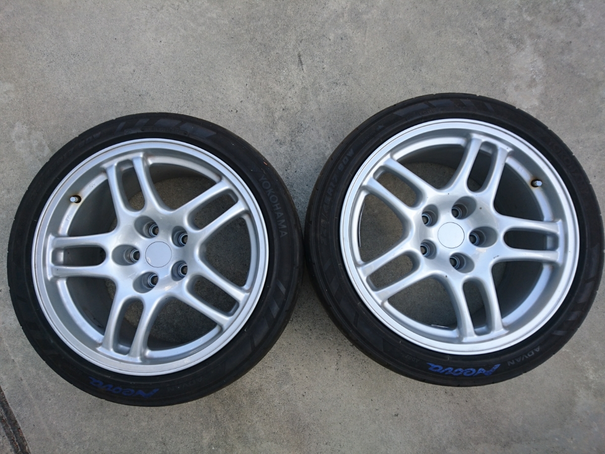 ドリケツ 17インチ R33 2本セット 9j+30 GT-R 5穴 114.3 GT-