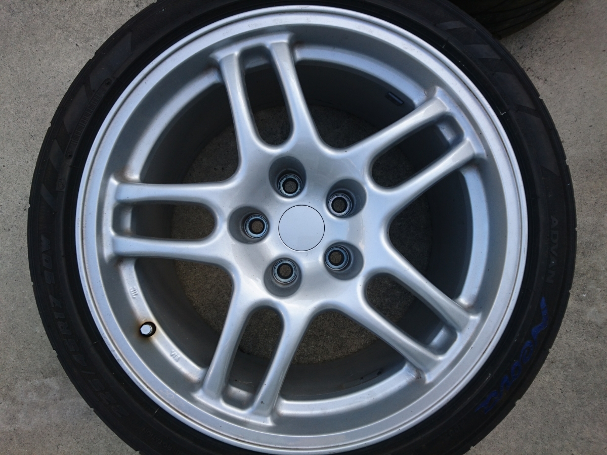 ドリケツ 17インチ R33 2本セット 9j+30 GT-R 5穴 114.3 GT-