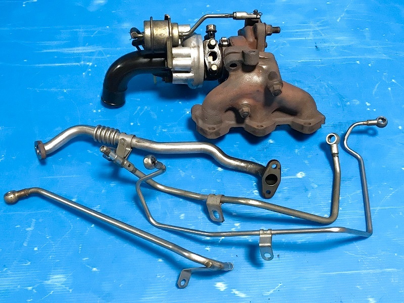 H81W ekスポーツ☆3G83 ターボ☆タービン エキマニ パイプ類付き