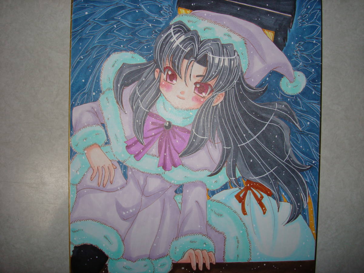 Demons Hunter 闇の神ミリエラ クリスマス サンタ 同人オリジナル手描きイラスト 色紙 手描きイラスト 売買されたオークション情報 Yahooの商品情報をアーカイブ公開 オークファン Aucfan Com